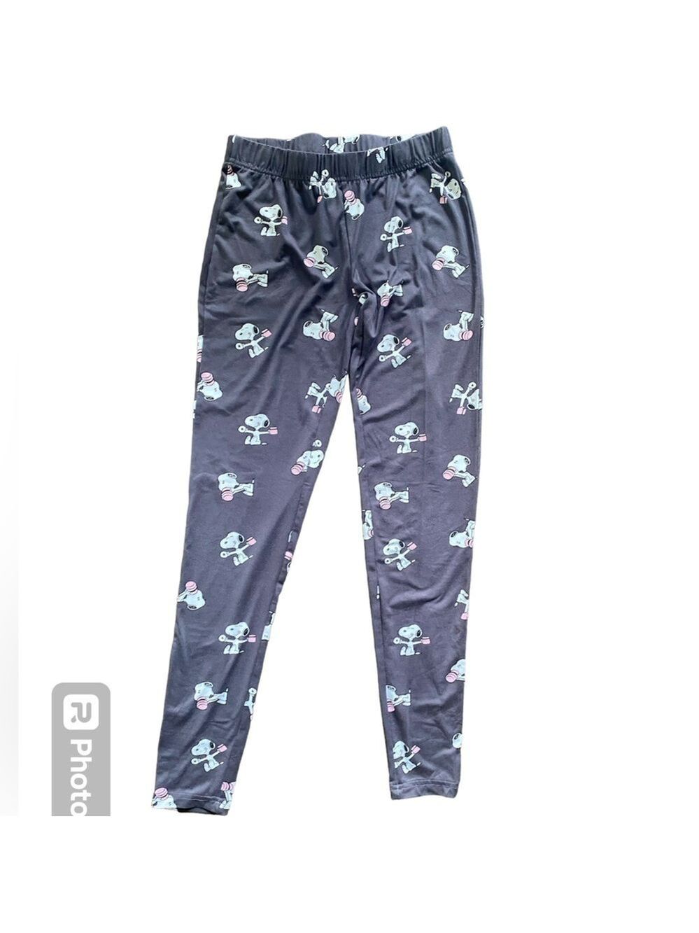 Peanuts Snoopy Dark Gray Sleep Pants Size XS